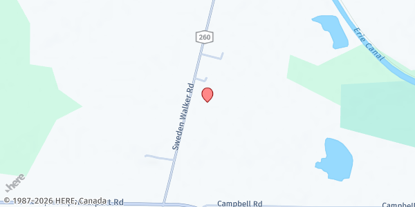 Map showing Brockport Elks Lodge pup at 4400 Sweden Walker Rd, Brockport, NY