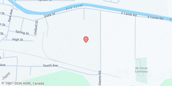 Map showing Brockport with Salvation Station PUP at 4 Owens Road, Brockport, NY