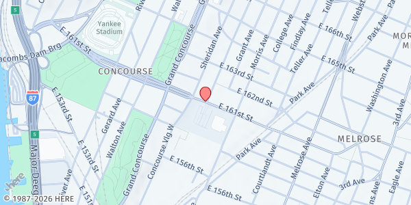 Map showing Bronx High School Districts at , Bronx, NY