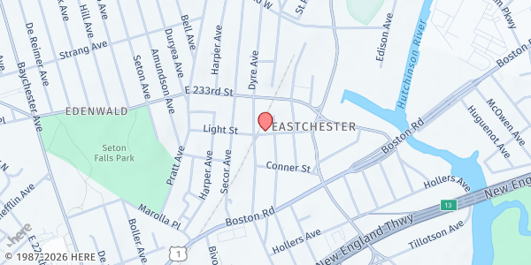 Map showing Jamaica Benevolent Arm and Cultural Center (JBACC) at 2230 Light Street, Bronx, NY