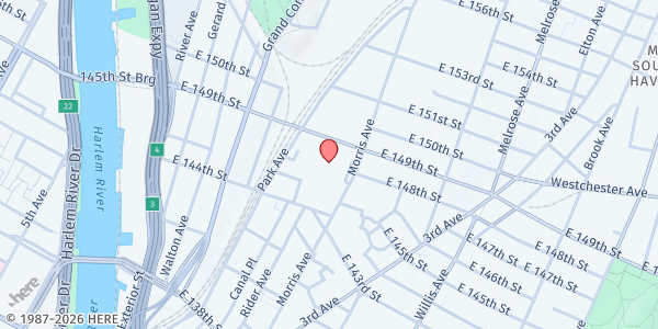 Map showing Lincoln Medical WIC - Bronx at 234 E 149th St - First Floor, Bronx, NY