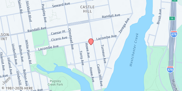 Map showing Nino Divino MPA INC. at 457 Castle Hill Ave, Bronx, NY