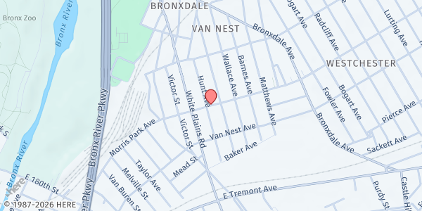 Map showing Our Lady of Solace at 731 Morris Park Ave, Bronx, NY