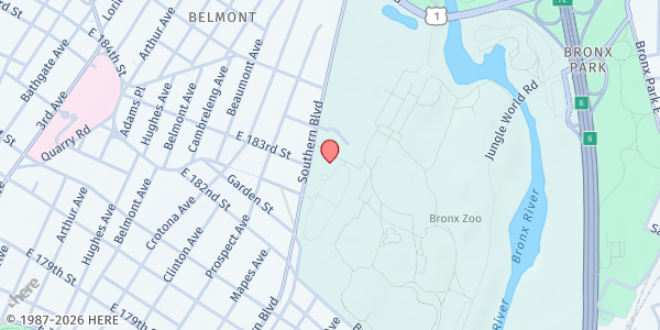 Map showing Project Bravo at Montefiore Medical Center at Montefiore Medical Center, Bronx, NY