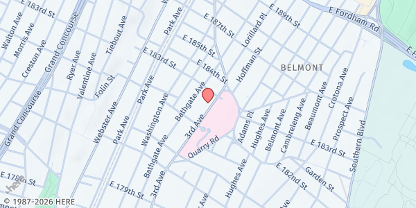 Map showing Project Eats Covid-19 Relief Pantry at 4507 3rd Avenue, Bronx, NY