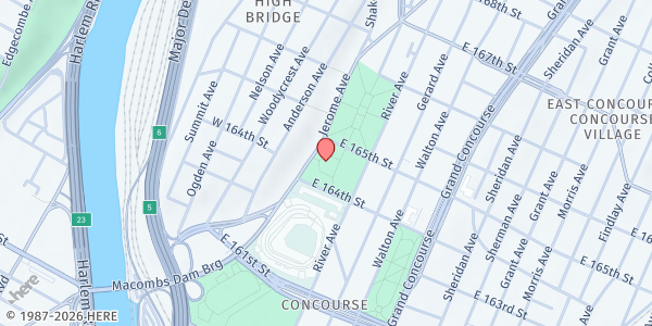 Map showing SCAN-Harbor Pantry at 1020 Jerome Avenue, Bronx, NY