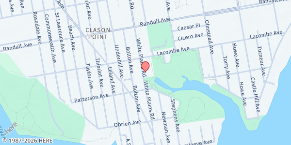 Map showing SHOUT FOR JOY BAPTIST CHURCH INC at 456 WHITE PLAINS ROAD, Bronx, NY