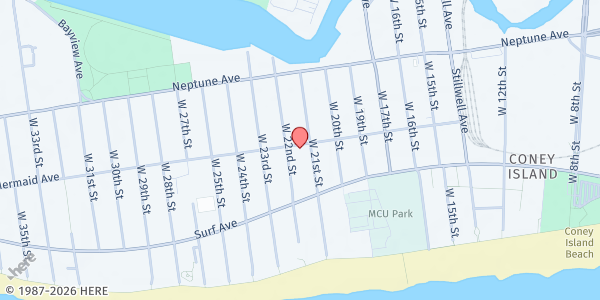 Map showing ACTS Community Development Corporation - Brooklyn at 2114 MERMAID AVE, Brooklyn, NY