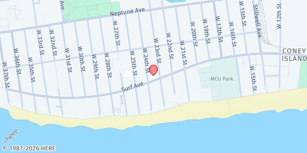Map showing ACTS/NIA at 2315 Surf Ave, Brooklyn, NY