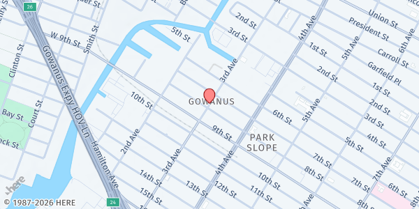 Map showing AL-MADINAH SCHOOL INC at 130833 3RD AVENUE, Brooklyn, NY