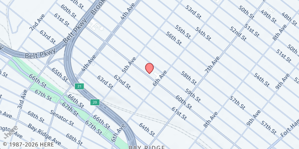 Map showing Basilica Of Our Lady Of Perpetual Help at 545 60th Street, Brooklyn, NY