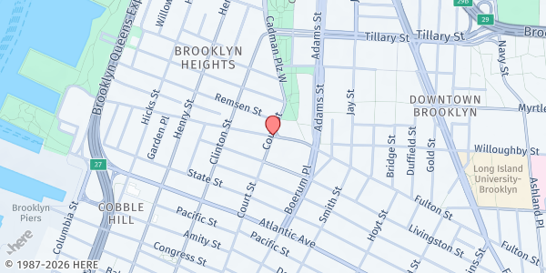Map showing Blessed Sacrament Church (Brooklyn) at , Brooklyn, NY
