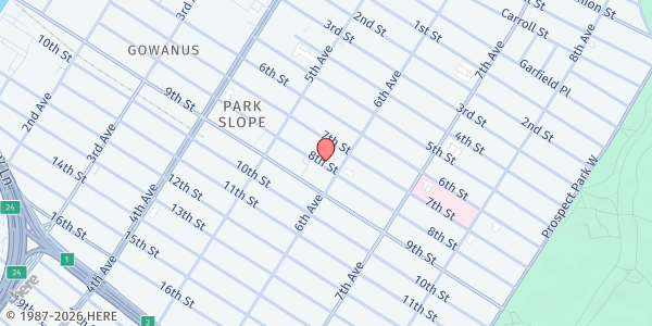 Map showing CAMP FRIENDSHIP FOOD PANTRY IN PARK SLOPE at 339 8th Street, Brooklyn, NY