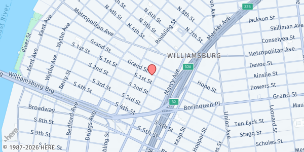 Map showing Celestial Church Of Christ at 310 Elton Street, Brooklyn, NY