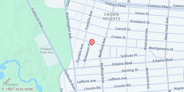 Map showing Chance for Children Youth Information Center at 11 McKEEVER PLACE - 1ST FLOOR (BASEMENT LEV, Brooklyn, NY