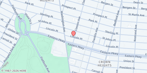 Map showing Church of God Feeding the Hungry at 836 Classon Avenue , Brooklyn, NY