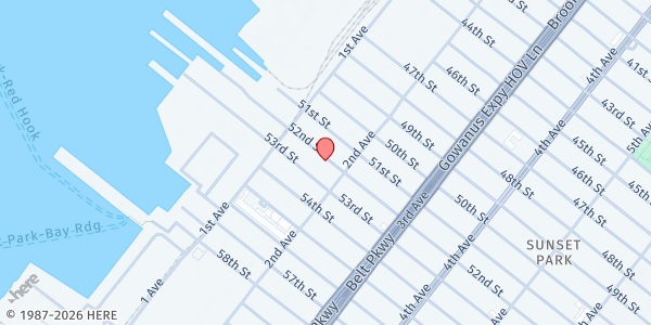 Map showing City Harvest Food Rescue Center - Sunset Park at 150 52nd St, Brooklyn, NY