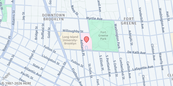 Map showing Downtown Brooklyn Hospital WIC at 121 Dekalb Ave - First Floor, Brooklyn, NY