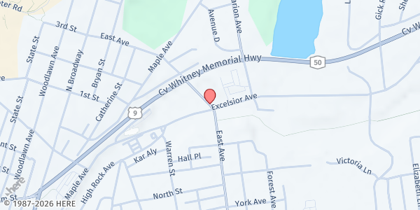 Map showing Ebenezer Seventh Day Adventist Church at 1234 East New York Ave, Brooklyn, NY