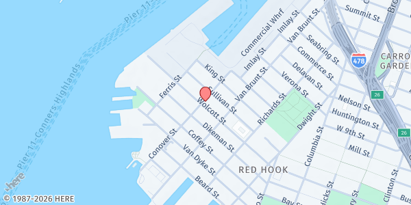 Map showing FOOD FIRST, INC - 165 Conover Street at 165 CONOVER STREET, Brooklyn, NY