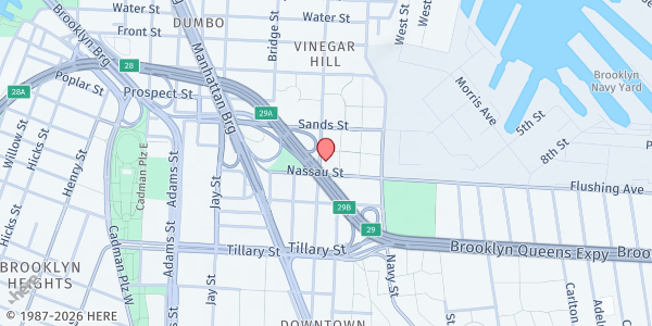 Map showing Fort Greene Fresh Pantry at Farragut Houses at 201 Gold Street, Brooklyn, NY