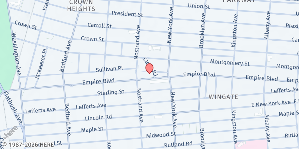 Map showing Gethsemane SDA at Gethsemane SDA Church, Brooklyn, NY