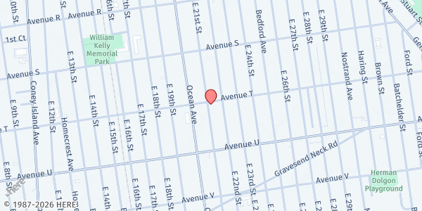 Map showing Hannahs Pantry at 2102 Avenue T, Brooklyn, NY