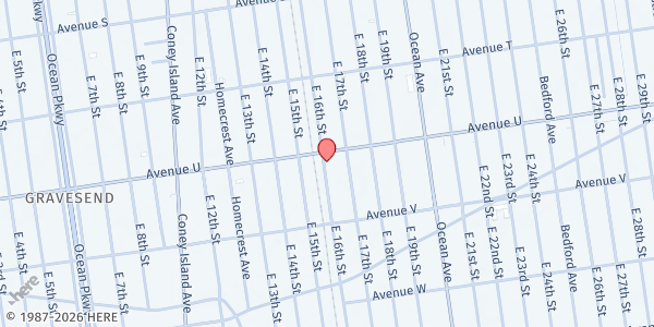 Map showing Health Essential Association - Brooklyn at 2101 E16th Street, 2nd Floor, Brooklyn, NY