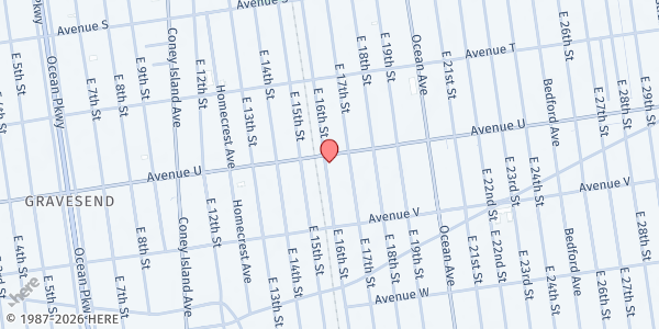 Map showing Health Essential Association - Main Distribution at 2101 EAST 16TH STREET - 2ND FLOOR, Brooklyn, NY