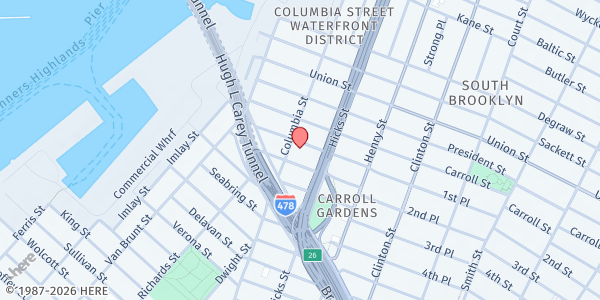 Map showing Movement of Pentecostal Christian Church at 90-92 SUMMIT STREET, Brooklyn, NY