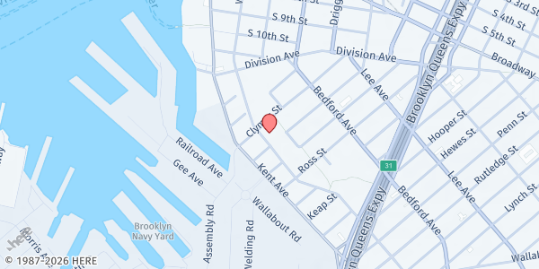 Map showing Southside United-Los Sures - 80 Clymer at 80 Clymer St, Brooklyn, NY