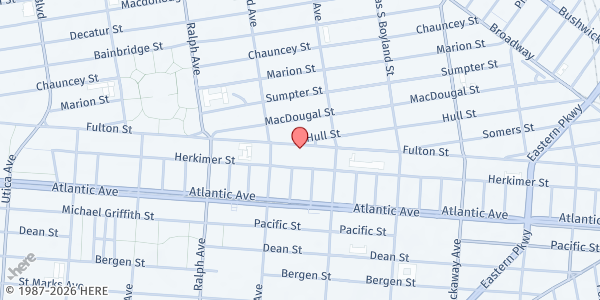 Map showing TCAH - Pennsylvania at 2010 Fulton St, Brooklyn, NY