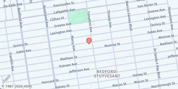 Map showing The Doe Fund - Brooklyn at 520 Gates Ave., Brooklyn, NY