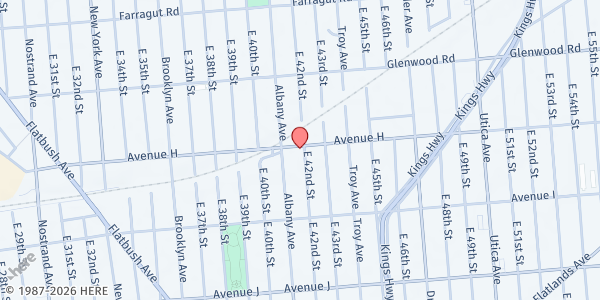 Map showing Treasures in Earthen Jars at 4124 Avenue H, Brooklyn, NY