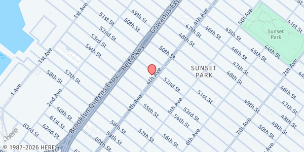 Map showing WECNYC Food Pantry at 5210 4th Ave, Brooklyn, NY