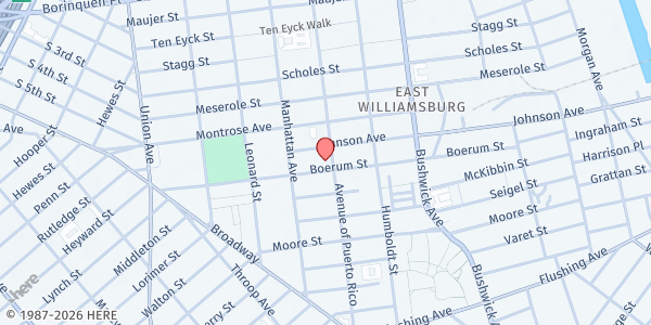 Map showing Williamsburg WIC - Brooklyn Hospital Center at 125 Graham Ave - First Floor, Brooklyn, NY