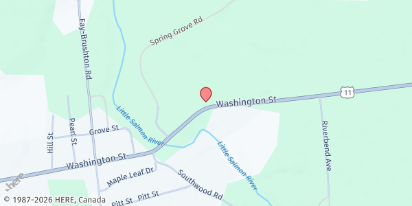 Map showing St Mary's Church at St Mary's Church 1347 State Rt. 11, Brushton, NY