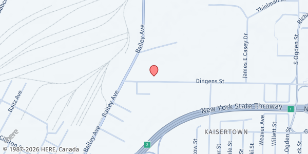 Map showing FAMILY HELP CENTER at 60 Dingens St, Buffalo, NY