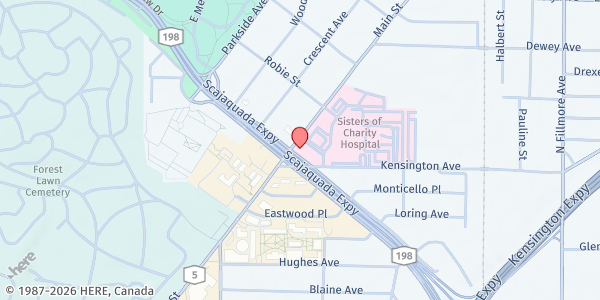 Map showing Seton Professional Building WIC at 2121 Main St - Suite 114, Buffalo, NY