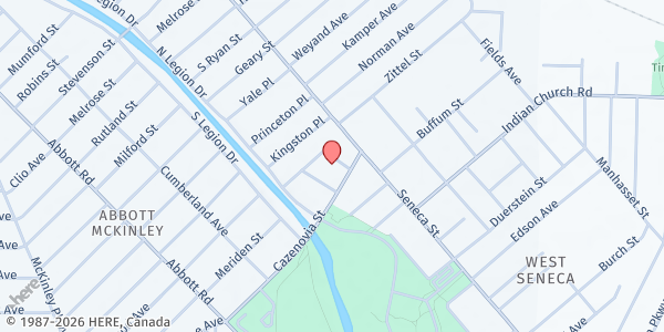 Map showing South Buffalo WIC at 200 Cazenovia St, Buffalo, NY