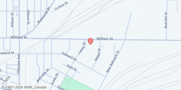 Map showing ST. PATRICK PANTRY at 1119 William Street, Buffalo, NY