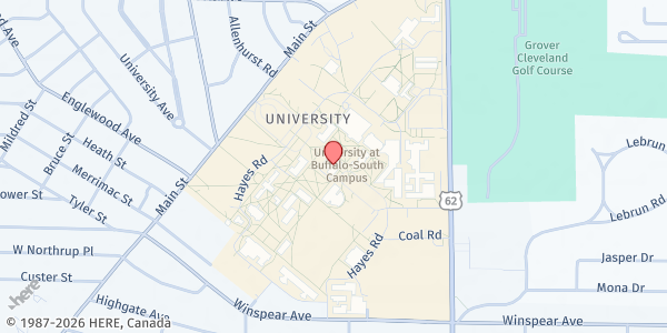 Map showing UB Farm Stand at 3435 Main St, Buffalo, NY