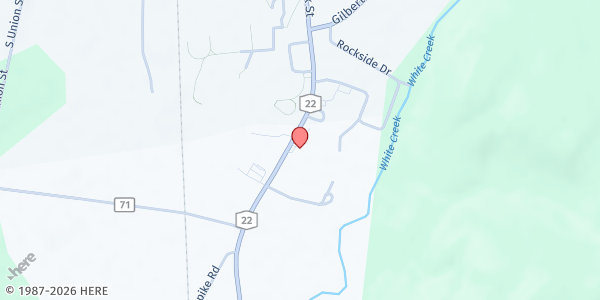 Map showing Cambridge Food Pantry at 59 S. Park St, Cambridge, NY