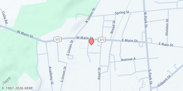 Map showing Cambridge Public Library at 21 W Main St., Cambridge, NY