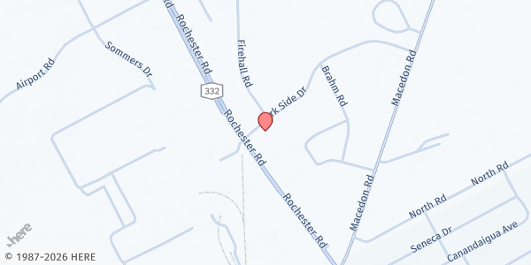 Map showing The Partnership for Ontario County - Canandaigua at 5297 Parkside Dr #307, Canandaigua, NY