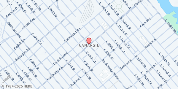 Map showing Jewish Comm Council of Canarsie at , Canarsie, NY