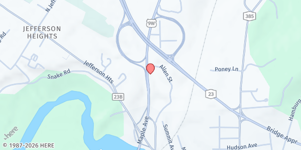 Map showing COMMUNITY ACTION OF GREENE COUNTY - Catskill at 7856 Route 9w, Catskill, NY