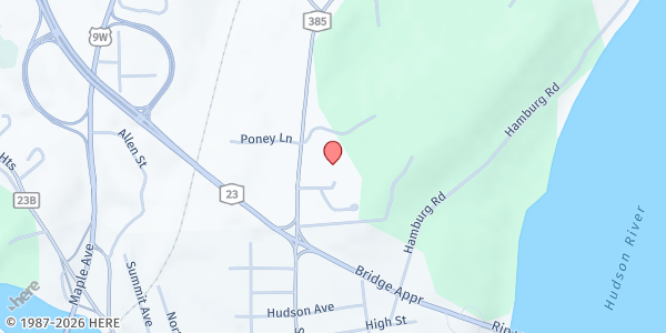 Map showing COMMUNITY ACTION OF GREENE COUNTY - Catskill at 7856 Route 9W, Catskill, NY