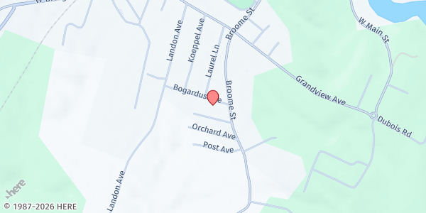 Map showing Full Life Wesleyan Church at 3 Bogardus Avenue, Catskill, NY