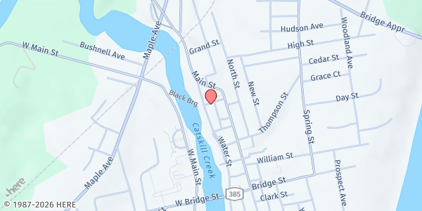 Map showing MATTHEW 25 at 8 Union St., Catskill, NY